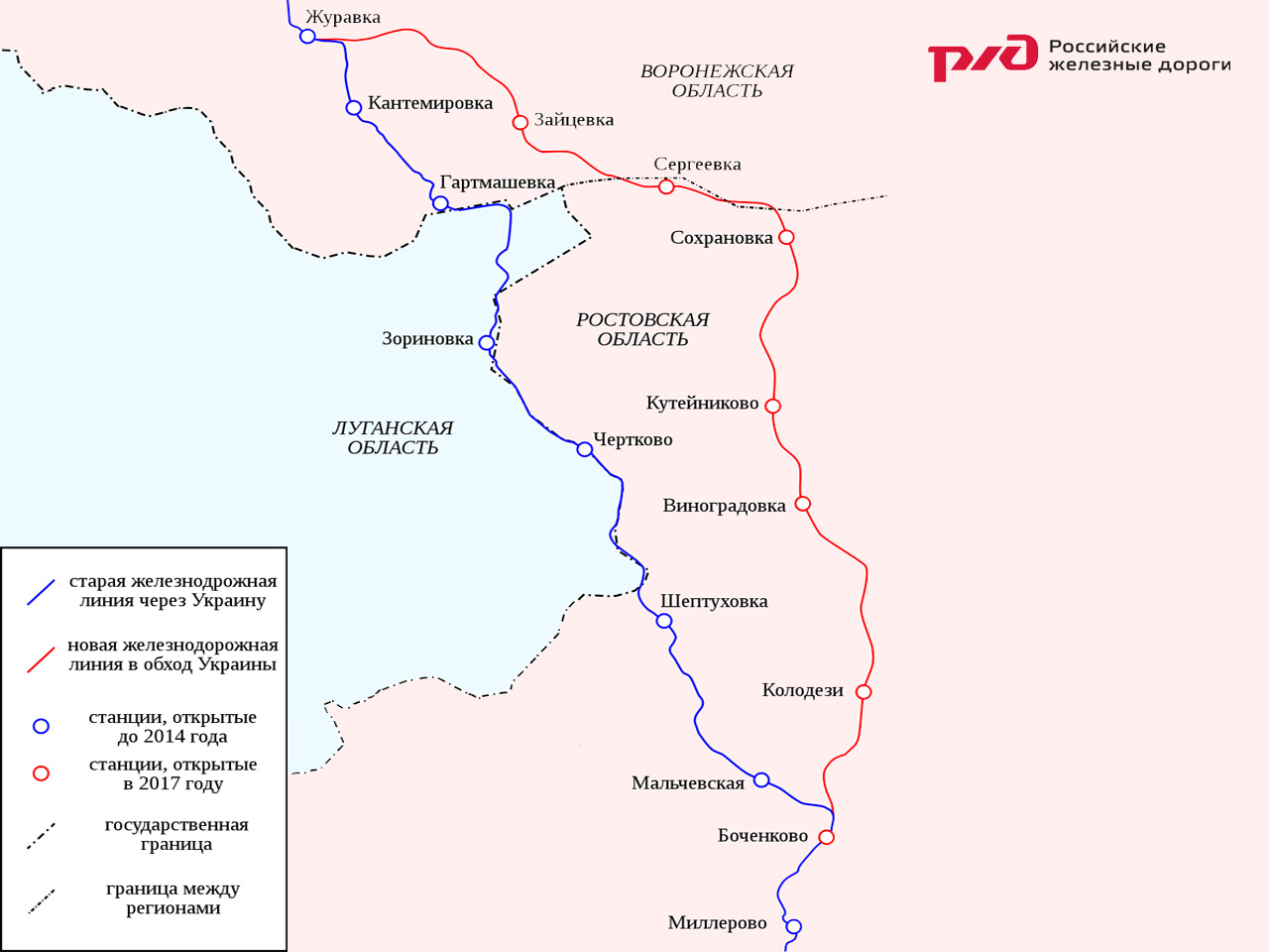 Миллерово на карте ростовской